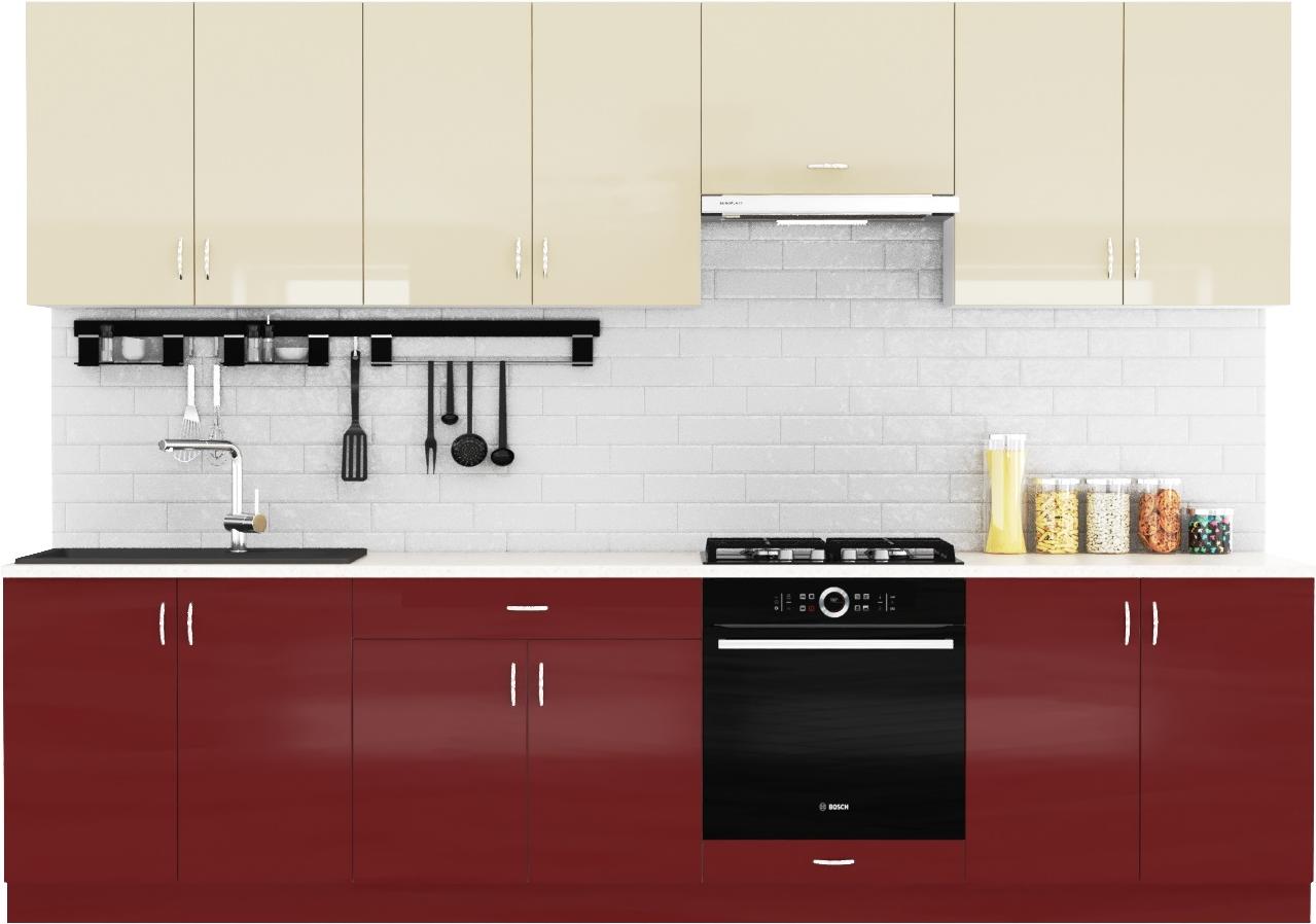 Кухонная гарнитура Сивирин-Компани Клео глосс 3.0 бургундский глянец\ваниль глянец, Клео глосс 3.0 
Кухонная гарнитура Сивирин-Компани Клео глосс 3.0 бургундский глянец\ваниль глянец, Клео глосс 3.0