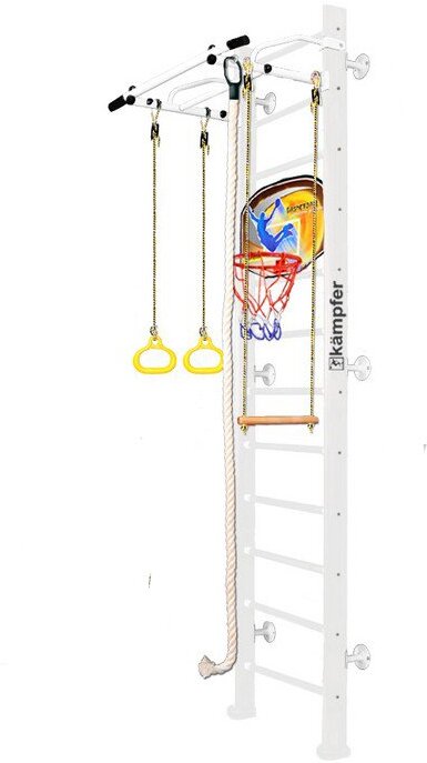 Спортивный комплекс Kampfer Helena Wall Basketball Shield №6 стандарт турник жемчужный/белый
Спортивный комплекс Kampfer Helena Wall Basketball Shield №6 стандарт турник жемчужный/белый