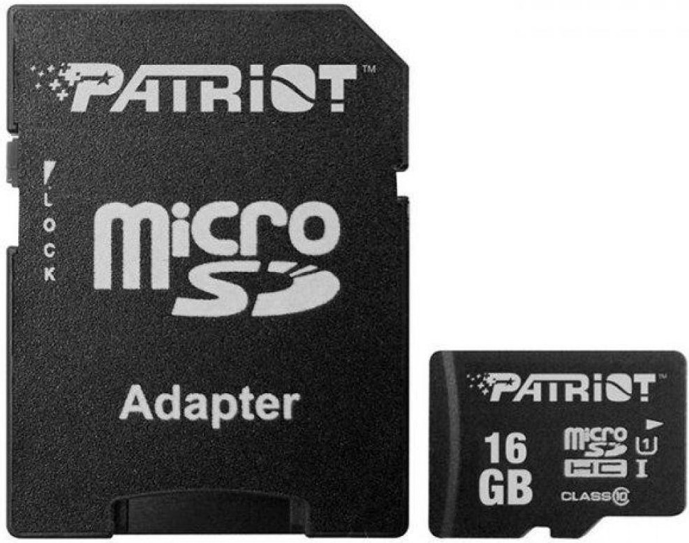 Карта памяти Patriot microSDHC (Class 10) 16 Гб + адаптер (PSF16GMCSDHC10), Карта памяти Patriot microSDHC (Class 10) 16 Гб + адаптер PSF16GMCSDHC10
Карта памяти Patriot microSDHC (Class 10) 16 Гб + адаптер (PSF16GMCSDHC10), Карта памяти Patriot microSDHC (Class 10) 16 Гб + адаптер PSF16GMCSDHC10