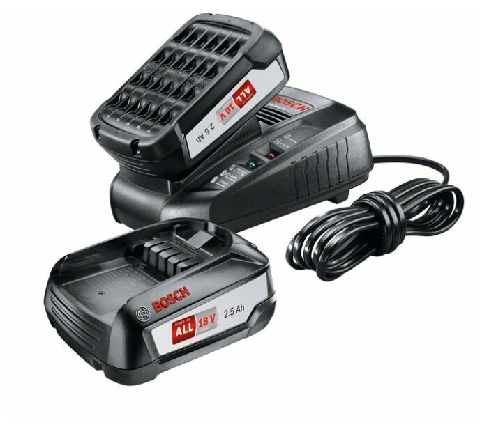 Аккумулятор с зарядным устройством Bosch Starter Set 18V 1600A011LD (18В/2.5 Ah + 14.4-18В), PBA 18 V 2.5Ah 2 шт. + AL1830 CV комплект
Аккумулятор с зарядным устройством Bosch Starter Set 18V 1600A011LD (18В/2.5 Ah + 14.4-18В), PBA 18 V 2.5Ah 2 шт. + AL1830 CV комплект