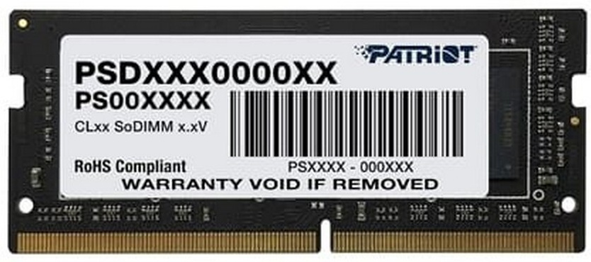 Оперативная память Patriot SO-DIMM DDR 4 DIMM 4Gb PC21300 2666Mhz, Модуль памяти 4GB Patriot PSD44G266681S
Оперативная память Patriot SO-DIMM DDR 4 DIMM 4Gb PC21300 2666Mhz, Модуль памяти 4GB Patriot PSD44G266681S