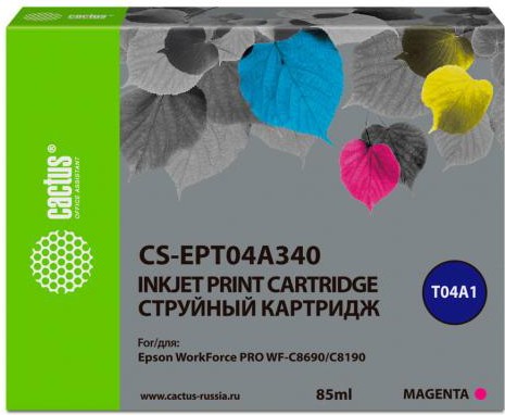 Картридж Cactus T04A3 пурпурный (CS-EPT04A340), Картридж струйный Cactus T04A3 пурпурный (CS-EPT04A340)
Картридж Cactus T04A3 пурпурный (CS-EPT04A340), Картридж струйный Cactus T04A3 пурпурный (CS-EPT04A340)