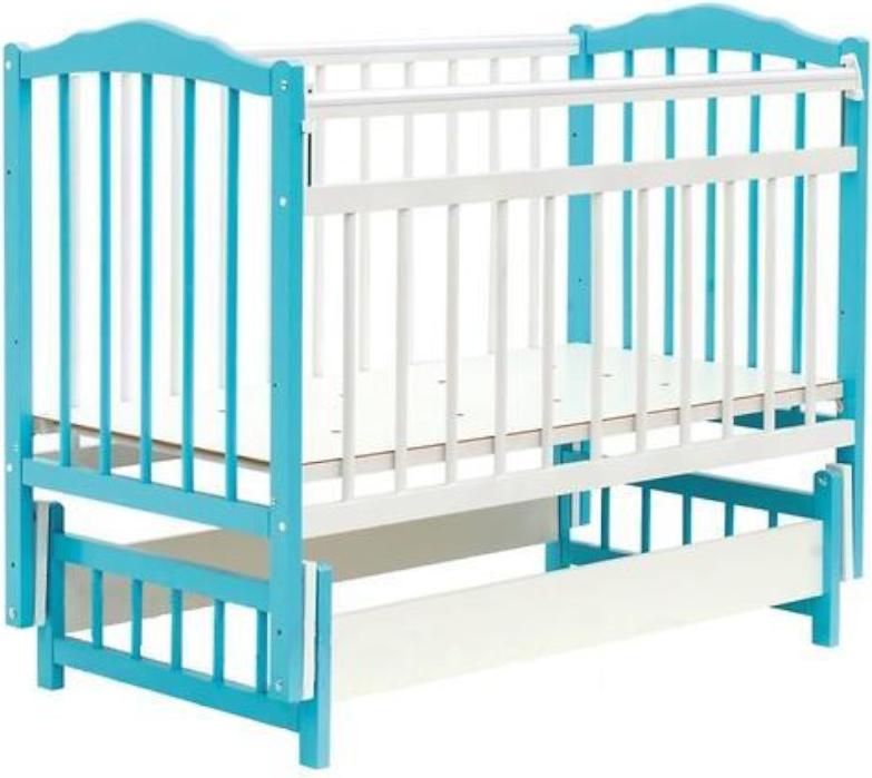 Детская кроватка Bambini Классика М.01.10.11 маятник белый/голубой, Классика М.01.10.11 маятник
Детская кроватка Bambini Классика М.01.10.11 маятник белый/голубой, Классика М.01.10.11 маятник