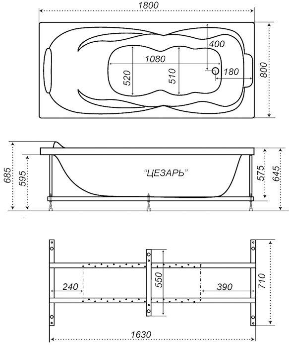 Ванна Triton Цезарь 180x80 с каркасом, экраном и сифоном, Цезарь 180x80 с каркасом, экраном и сифоном
Ванна Triton Цезарь 180x80 с каркасом, экраном и сифоном, Цезарь 180x80 с каркасом, экраном и сифоном
