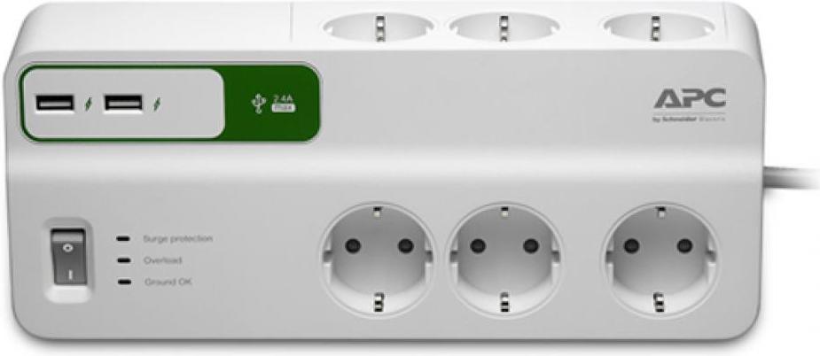 Сетевой фильтр APC Essential SurgeArrest 6 розеток, белый (PM6U-RS), Essential SurgeArrest 6 розеток
Сетевой фильтр APC Essential SurgeArrest 6 розеток, белый (PM6U-RS), Essential SurgeArrest 6 розеток
