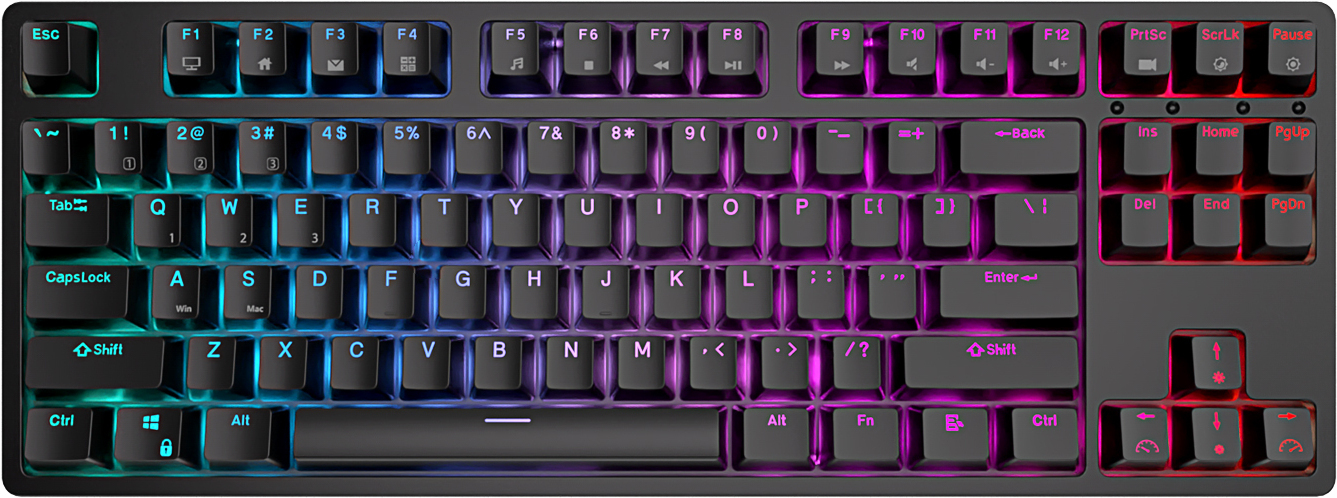 Беспроводная клавиатура Royal Kludge RK87 Black (USB/2.4 GHz/Bluetoth, RGB, Hot Swap, Brown switch)
Беспроводная клавиатура Royal Kludge RK87 Black (USB/2.4 GHz/Bluetoth, RGB, Hot Swap, Brown switch)