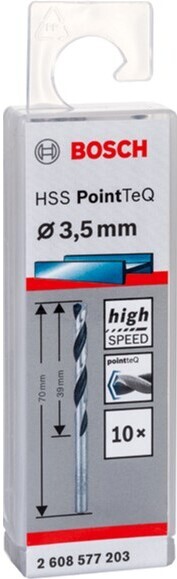 Набор оснастки Bosch 2608577203 (10 предметов), Сверло Bosch HSS PointTeQ 3.5мм 2.608.577.203
Набор оснастки Bosch 2608577203 (10 предметов), Сверло Bosch HSS PointTeQ 3.5мм 2.608.577.203