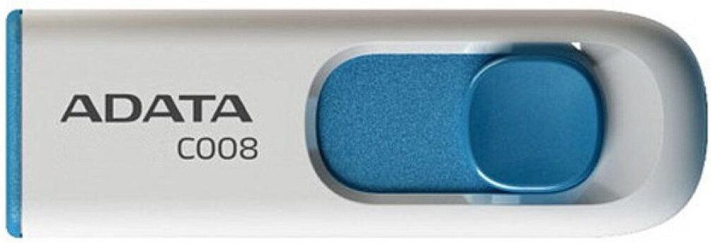 USB Flash A-Data C008 White+Blue 32 Гб (AC008-32G-RWE), Флеш-накопитель USB A-Data 32GB AC008-32G-RWE
USB Flash A-Data C008 White+Blue 32 Гб (AC008-32G-RWE), Флеш-накопитель USB A-Data 32GB AC008-32G-RWE