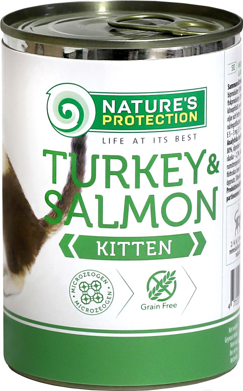 Корм для кошек Nature's Protection Kitten TurkeySalmon с индейкой и лососем 400 г, Kitten TurkeySalmon с индейкой и лососем 400 г
Корм для кошек Nature's Protection Kitten TurkeySalmon с индейкой и лососем 400 г, Kitten TurkeySalmon с индейкой и лососем 400 г