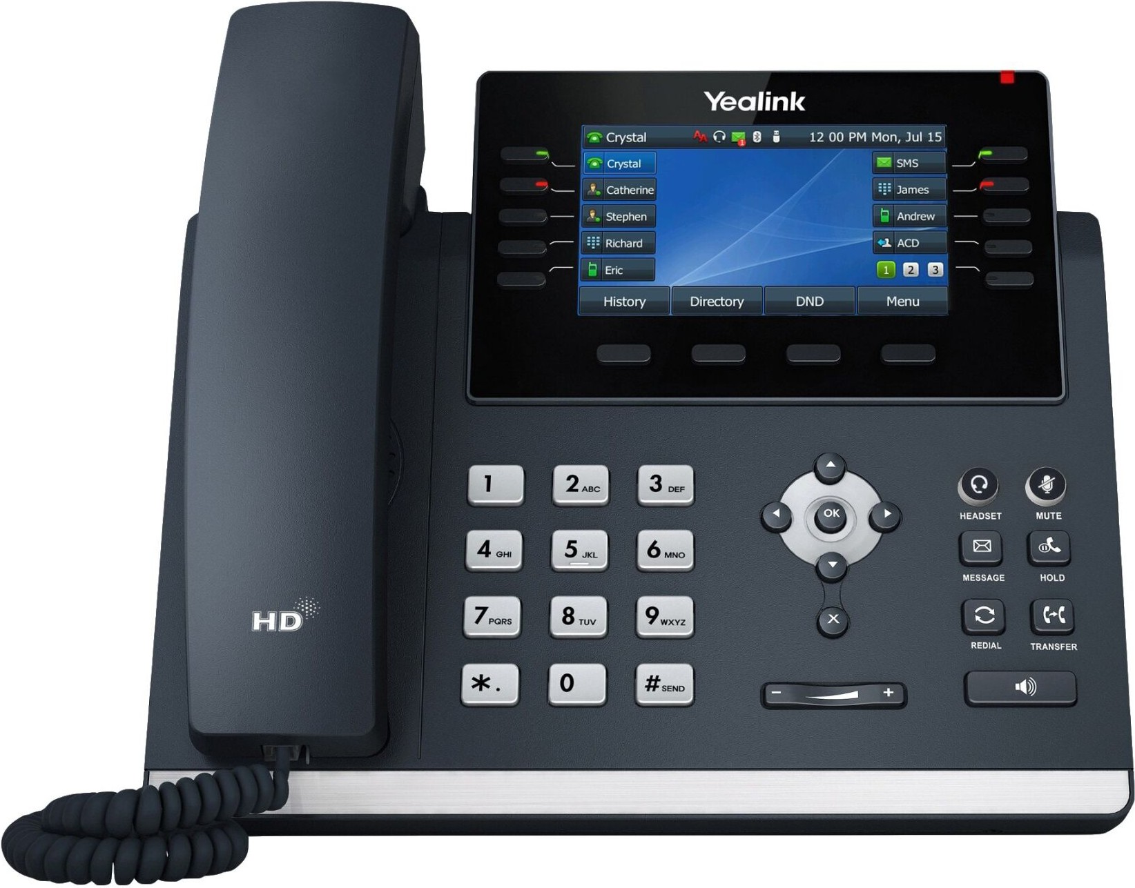 Проводной телефон Yealink SIP-T46U, Телефон SIP Yealink SIP-T46U черный (Yealink SIP-T46U)
Проводной телефон Yealink SIP-T46U, Телефон SIP Yealink SIP-T46U черный (Yealink SIP-T46U)