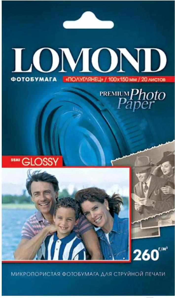 Фотобумага Lomond Полуглянцевая 10x15 260 г/кв.м. 20 листов (1103302), Фотобумага Lomond 1103302
Фотобумага Lomond Полуглянцевая 10x15 260 г/кв.м. 20 листов (1103302), Фотобумага Lomond 1103302