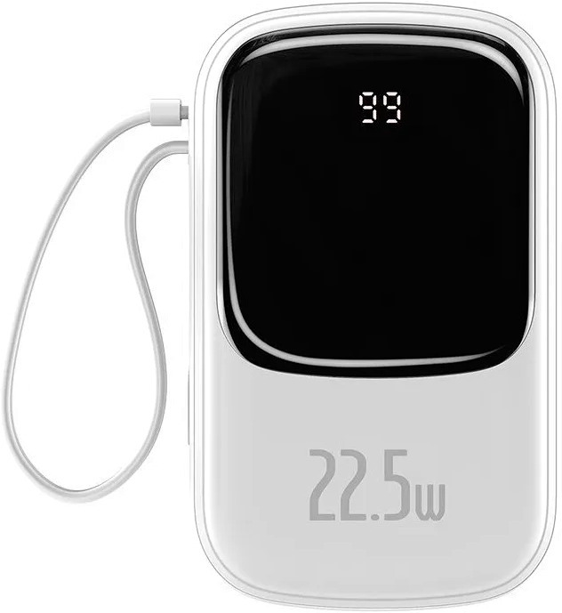Внешний аккумулятор Baseus PPQD-I02 Qpow Digital Display quick charging power bank 20000mAh 22.5W (With Type-C Cable) White
Внешний аккумулятор Baseus PPQD-I02 Qpow Digital Display quick charging power bank 20000mAh 22.5W (With Type-C Cable) White