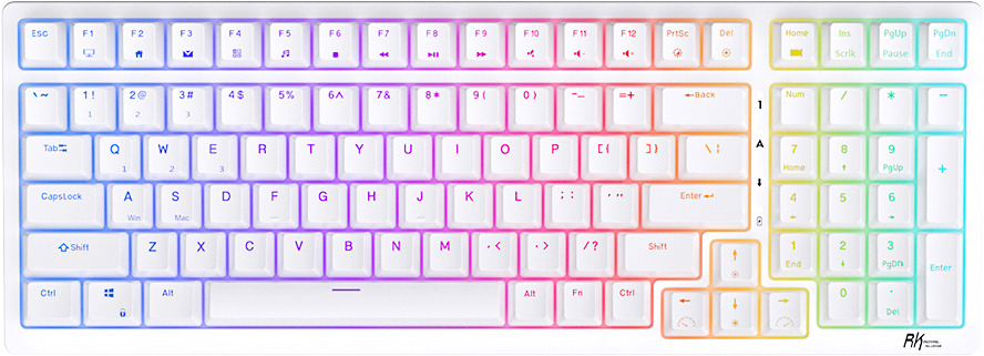 Беспроводная клавиатура Royal Kludge RK98 White (USB/2.4 GHz/Bluetoth, RGB, Hot Swap, Brown switch)
Беспроводная клавиатура Royal Kludge RK98 White (USB/2.4 GHz/Bluetoth, RGB, Hot Swap, Brown switch)