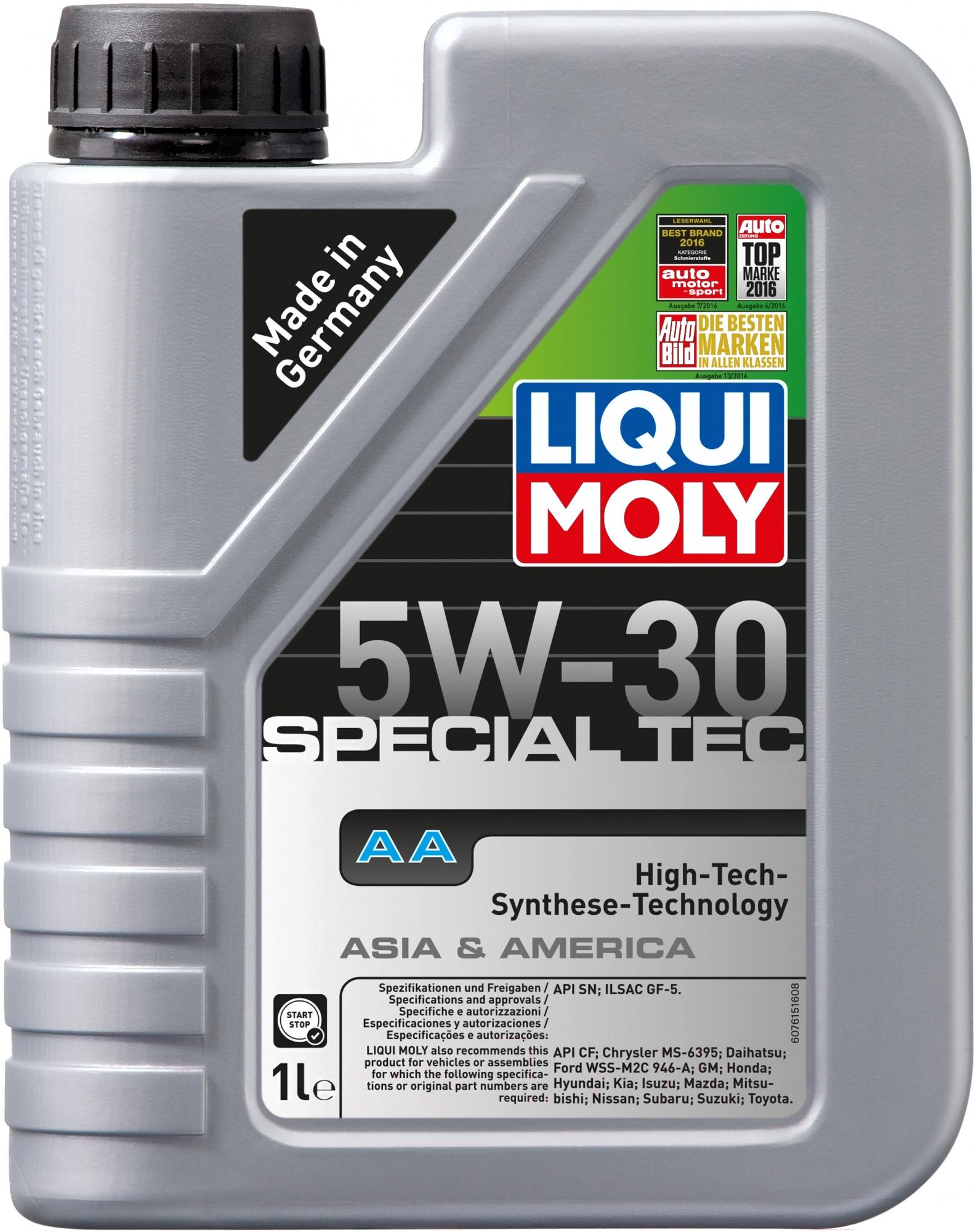 Моторное масло Liqui Moly Special Tec AA 5W30 / 7615 1л, Special Tec AA 5W30 / 7615 1л
Моторное масло Liqui Moly Special Tec AA 5W30 / 7615 1л, Special Tec AA 5W30 / 7615 1л