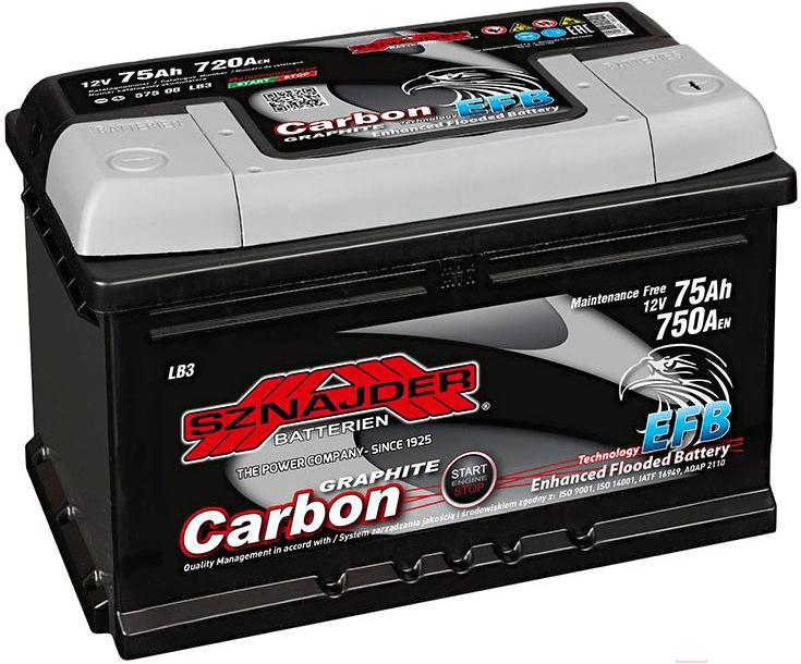 Аккумулятор Sznajder Carbon EFB 75 R / 575 08 75 А/ч, Carbon EFB 75 R / 575 08 75 А/ч
Аккумулятор Sznajder Carbon EFB 75 R / 575 08 75 А/ч, Carbon EFB 75 R / 575 08 75 А/ч
