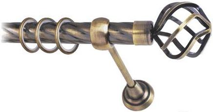 Карниз Lm Decor Булава 097 1р витой 25мм 3м антик, Булава 097 1р витой 25мм 3.0м
Карниз Lm Decor Булава 097 1р витой 25мм 3м антик, Булава 097 1р витой 25мм 3.0м