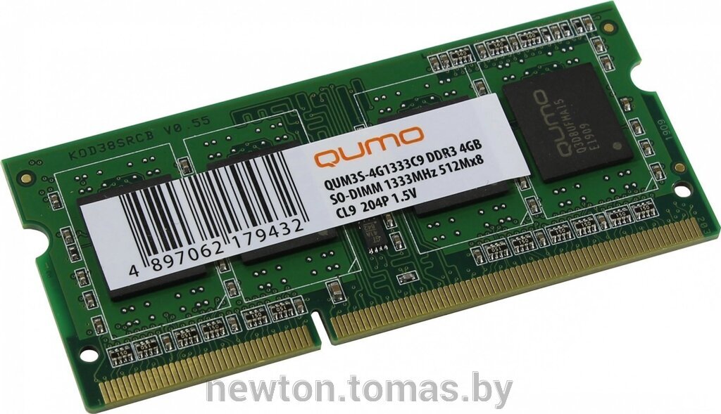 Оперативная память Qumo QUM3S-4G1600C11, Оперативная память QUMO 4GB DDR3 SO-DIMM PC3-12800 QUM3S-4G1600C11
Оперативная память Qumo QUM3S-4G1600C11, Оперативная память QUMO 4GB DDR3 SO-DIMM PC3-12800 QUM3S-4G1600C11