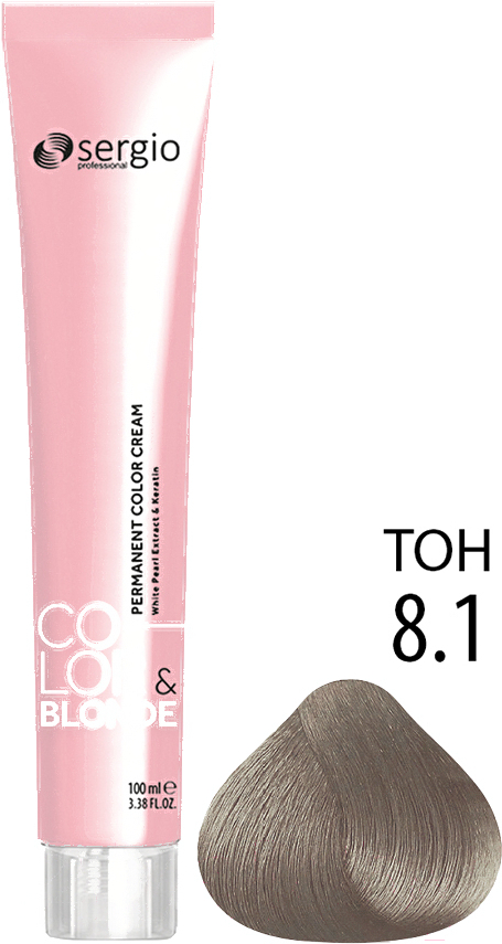Крем-краска для волос Sergio Professional ColorBlonde 8.1 (блондин пепельный), Краска для волос Sergio Professional Крем-краска ColorBlonde 8.1 блондин пепельный
Крем-краска для волос Sergio Professional ColorBlonde 8.1 (блондин пепельный), Краска для волос Sergio Professional Крем-краска ColorBlonde 8.1 блондин пепельный