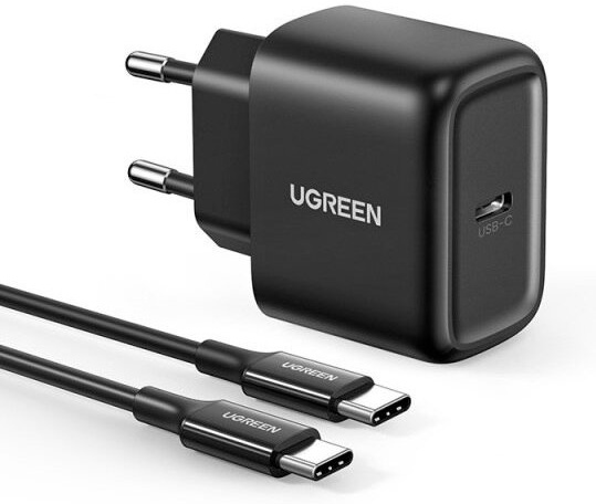Зарядное устройство Ugreen CD250 черный (50581), (UGREEN USB-C 25W PD Charger + C-C 2M Cable CD250 (Black) (50581))
Зарядное устройство Ugreen CD250 черный (50581), (UGREEN USB-C 25W PD Charger + C-C 2M Cable CD250 (Black) (50581))