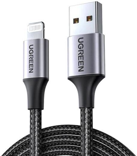 Кабель для компьютера Ugreen US199-60156 Black, Кабель UGREEN US199-60156, USB-A 2.0 to Lightning, Apple MFI certified, 2,4A, в нейлоновой оплётке, 1m, чёрный (ритейл упаковка)
Кабель для компьютера Ugreen US199-60156 Black, Кабель UGREEN US199-60156, USB-A 2.0 to Lightning, Apple MFI certified, 2,4A, в нейлоновой оплётке, 1m, чёрный (ритейл упаковка)