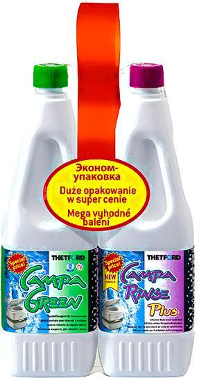 Жидкость для биотуалета Thetford Duopack Campa Green + Rinse Plus (1.5л+1.5л), Средство для биотуалетов Thetford Duopack Campa Green + Rinse Plus 1.5л+1.5л
Жидкость для биотуалета Thetford Duopack Campa Green + Rinse Plus (1.5л+1.5л), Средство для биотуалетов Thetford Duopack Campa Green + Rinse Plus 1.5л+1.5л