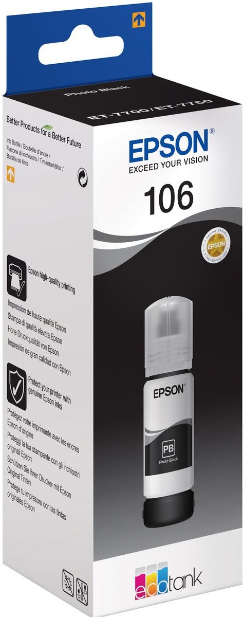 Контейнер с чернилами Epson 106 (C13T00R140), (Epson 106BK C13T00R140 черный для Epson L7160/7180)
Контейнер с чернилами Epson 106 (C13T00R140), (Epson 106BK C13T00R140 черный для Epson L7160/7180)