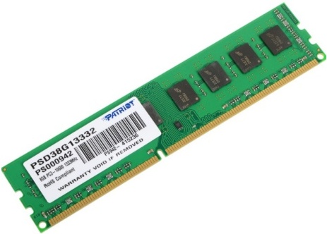 Оперативная память Patriot Signature 8GB DDR3 PC3-10600 (PSD38G13332), ОЗУ DDR3-1333 8GB PC-10660 Patriot PSD38G13332
Оперативная память Patriot Signature 8GB DDR3 PC3-10600 (PSD38G13332), ОЗУ DDR3-1333 8GB PC-10660 Patriot PSD38G13332