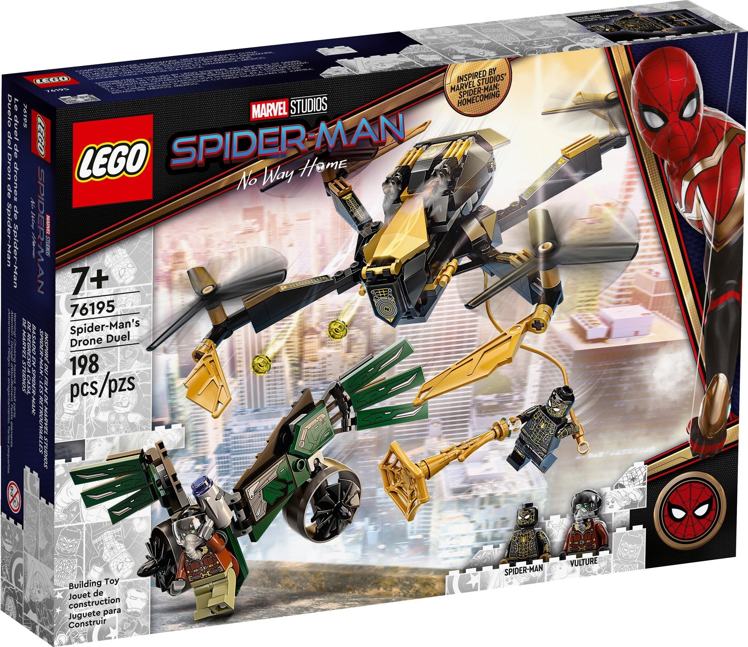 

Конструктор Lego Marvel Spiderman Дуэль дронов Человека-Паука (76195)