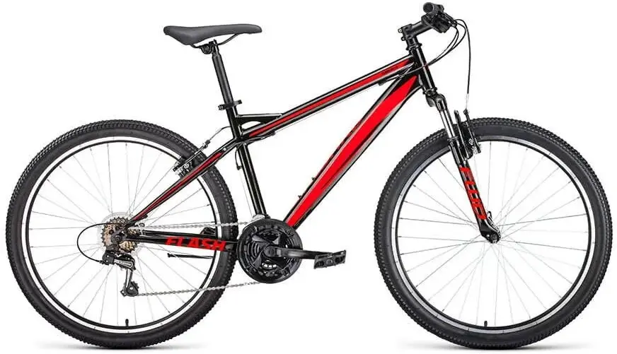 

Велосипед Forward Flash 26 1.0 15 черный/красный [RBKW1M16G046], Велосипед Forward Flash 26 1.0 15 RBKW1M16G046 черный/красный