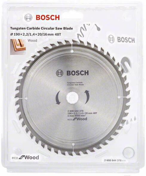 Диск пильный Bosch 2.608.644.378, Диск пильный Bosch 190-20 Eco for wood 48зуб. 2.608.644.378
Диск пильный Bosch 2.608.644.378, Диск пильный Bosch 190-20 Eco for wood 48зуб. 2.608.644.378