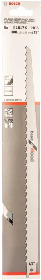 Полотно универсальное Bosch S 1617 K 2608650679, Полотно для пилы Bosch S 1617 K 2.608.650.679
Полотно универсальное Bosch S 1617 K 2608650679, Полотно для пилы Bosch S 1617 K 2.608.650.679