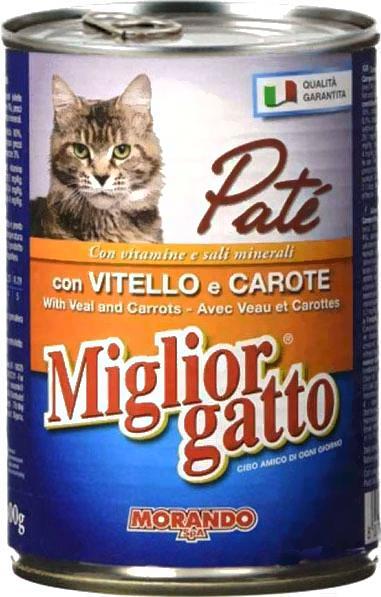 Корм для кошек Miglior Gatto Classic Pate Vealamp;Carrots 400г, Gatto Classic Pate Vealamp;Carrots 400г
Корм для кошек Miglior Gatto Classic Pate Vealamp;Carrots 400г, Gatto Classic Pate Vealamp;Carrots 400г