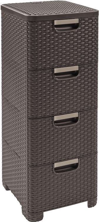 Комод Curver X4 STYLE RATTAN DRAWER x4 DBR 210 (тёмно-коричневый), Комод Curver X4 STYLE RATTAN DRAWER x4 DBR 210 209906 темно-коричневый
Комод Curver X4 STYLE RATTAN DRAWER x4 DBR 210 (тёмно-коричневый), Комод Curver X4 STYLE RATTAN DRAWER x4 DBR 210 209906 темно-коричневый