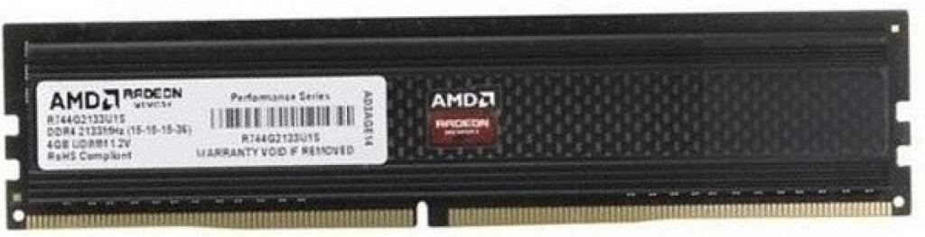 Оперативная память AMD DDR4 DIMM 4Gb PC4-17000, Оперативная память AMD DDR4 DIMM 4Gb PC4-17000 R744G2133U1S-UO
Оперативная память AMD DDR4 DIMM 4Gb PC4-17000, Оперативная память AMD DDR4 DIMM 4Gb PC4-17000 R744G2133U1S-UO