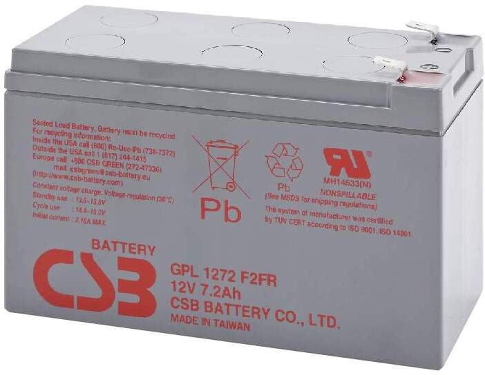 Аккумулятор для ИБП CSB GPL1272 F2FR (12В/7.2 А ч), Аккумулятор для ИБП CSB GPL 1272 F2 FR 12V/7.2Ah
Аккумулятор для ИБП CSB GPL1272 F2FR (12В/7.2 А ч), Аккумулятор для ИБП CSB GPL 1272 F2 FR 12V/7.2Ah
