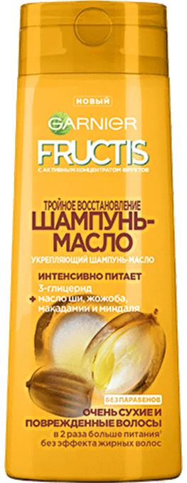 Шампунь для волос Garnier Fructis Тройное восстановление (400мл), Шампунь Fructis Тройное восстановление 400мл
Шампунь для волос Garnier Fructis Тройное восстановление (400мл), Шампунь Fructis Тройное восстановление 400мл