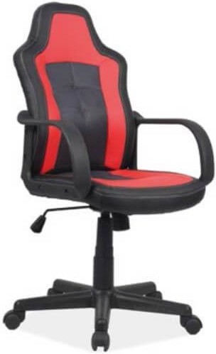 Геймерское кресло Signal CRUZ черный/красный, Кресло компьютерное Signal Cruz (черный-красный)