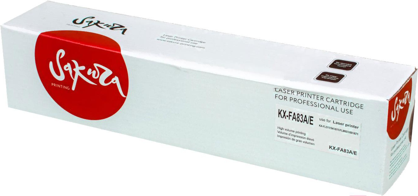 Картридж SAKURA KXFA83A/E /SAKXFA83A/E, Картридж Sakura Printing Совместимый с KX-FA83A SAKXFA83A/E
Картридж SAKURA KXFA83A/E /SAKXFA83A/E, Картридж Sakura Printing Совместимый с KX-FA83A SAKXFA83A/E