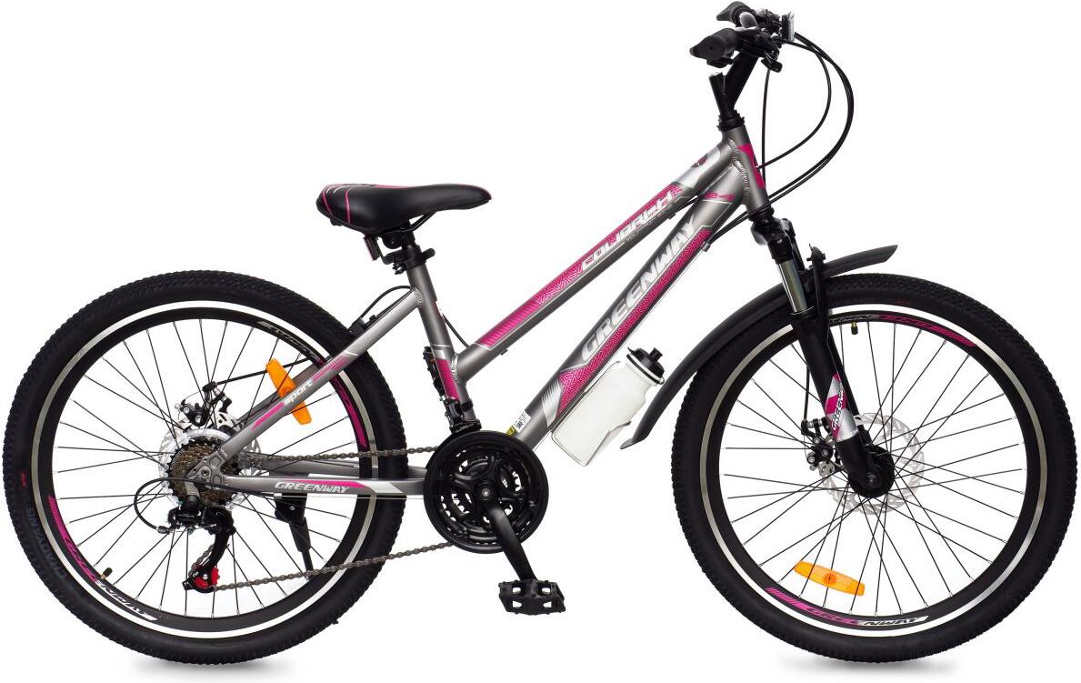 Велосипед Greenway COLIBRI-H 24'' рама 14 серый/розовый, COLIBRI-H 24'' р. 14 
Велосипед Greenway COLIBRI-H 24'' рама 14 серый/розовый, COLIBRI-H 24'' р. 14