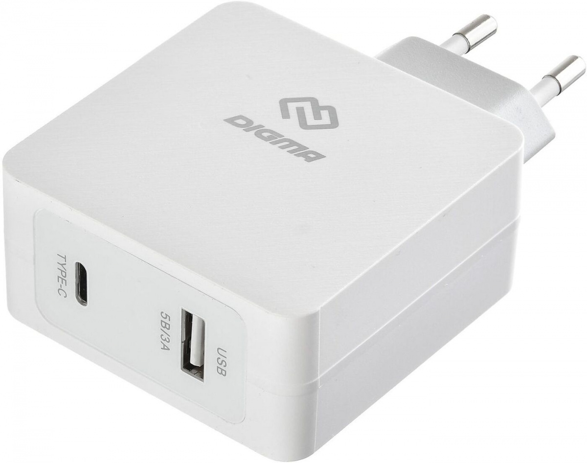 Зарядное устройство Digma DGPD-45W-WG QC3.0 5.5A PD белый, Сетевое зарядное устройство Digma DGPD-45W-WG QC3.0 5.5A PD белый
Зарядное устройство Digma DGPD-45W-WG QC3.0 5.5A PD белый, Сетевое зарядное устройство Digma DGPD-45W-WG QC3.0 5.5A PD белый