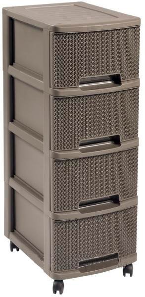 Комод Curver DRAWER 4X10L KNIT BROWN -STD (тёмно-коричневый), Drawer 4X10L Knit Broun -STD
Комод Curver DRAWER 4X10L KNIT BROWN -STD (тёмно-коричневый), Drawer 4X10L Knit Broun -STD