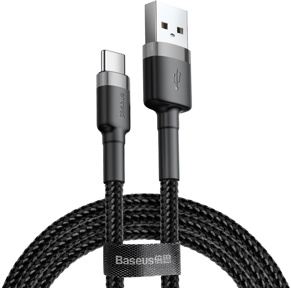 Кабель Baseus Cafule Cable USB For Type-C 2A 3m (CATKLF-UG1) Gray/Black, Кабель Baseus CATKLF-UG1 Cafule Cable USB For Type-C 2A 3m Gray+Black
Кабель Baseus Cafule Cable USB For Type-C 2A 3m (CATKLF-UG1) Gray/Black, Кабель Baseus CATKLF-UG1 Cafule Cable USB For Type-C 2A 3m Gray+Black