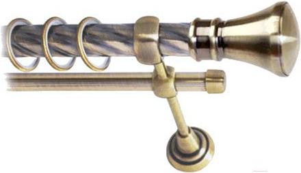 Карниз Lm Decor Люксор 101 2р витой 25/16мм 2м антик, Люксор 101 2р витой 25/16мм 2.0м
Карниз Lm Decor Люксор 101 2р витой 25/16мм 2м антик, Люксор 101 2р витой 25/16мм 2.0м