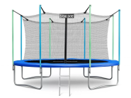 Батут Atlas Sport 374см 12ft с внутренней сеткой и лестницей Blue