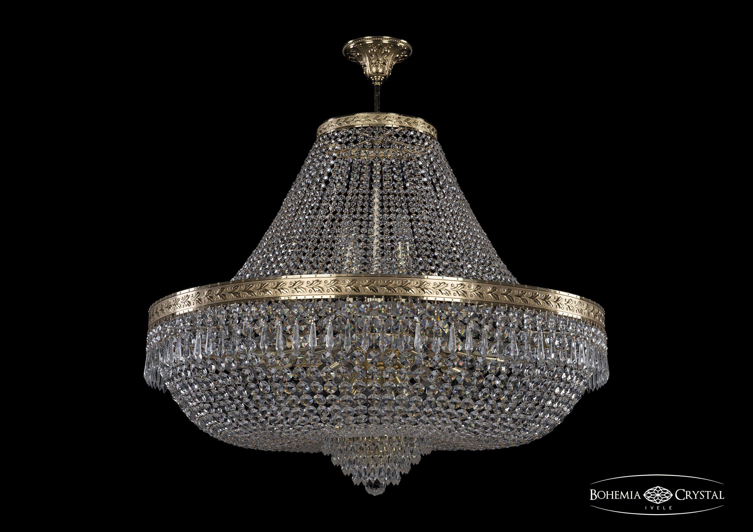 

Люстра на штанге Bohemia Ivele Crystal 19271/H1/90IV G