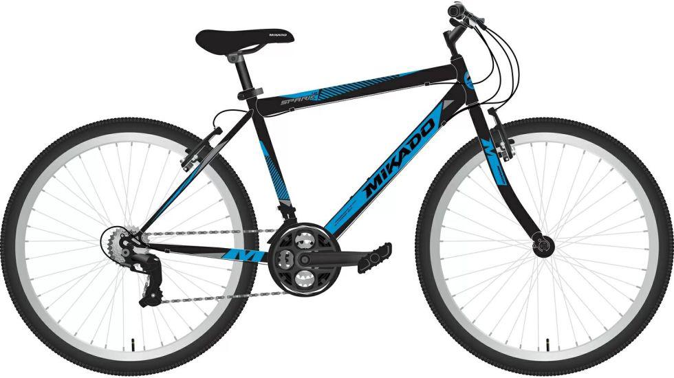 

Велосипед Mikado 26'' рама 18 дюймов 2021 синий/черный 2021 [26SHV.SPARK10.18BL1], 26SHV.SPARK10.18BL1