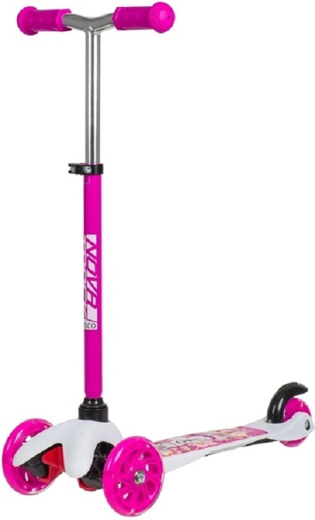 

Самокат Novatrack Disco-kids Print 120H.DISCOKIDS.SWPN20 (розовый)