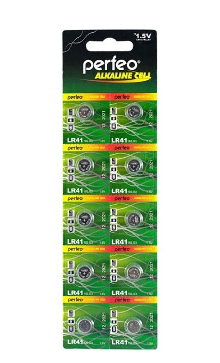 

Батарейка Perfeo LR41/10BL Alkaline Cell 392A AG3 [PF LR41/10BL], LR41/10BL Alkaline Cell 392A AG3