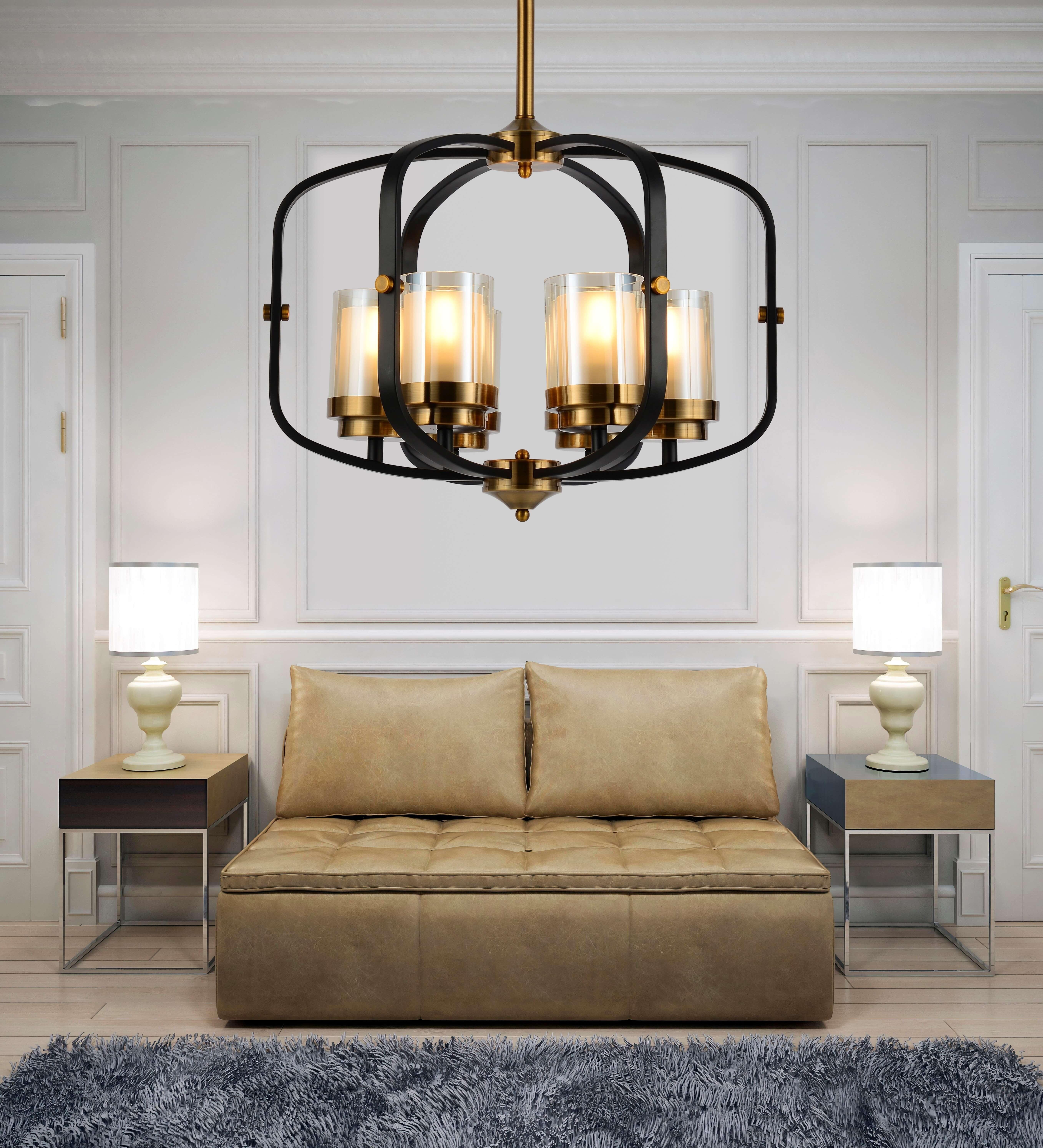 

Подвесная люстра Lumina Deco LDP 1221-6 BK+MD