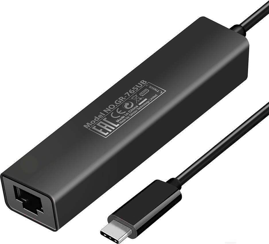 

USB-хаб Ginzzu GR-765UB Black